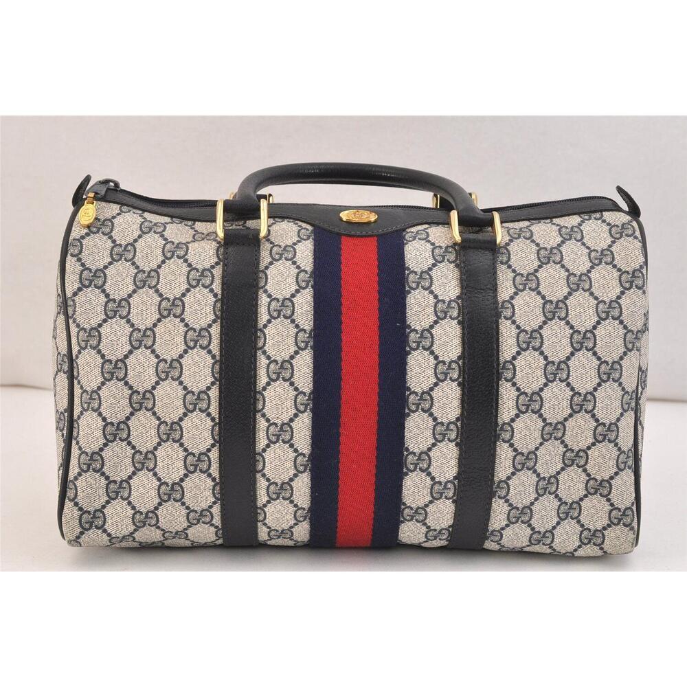 Auth Gucci Sherry Line Hand Boston Bag #144219G45B - Picture 2 of 15